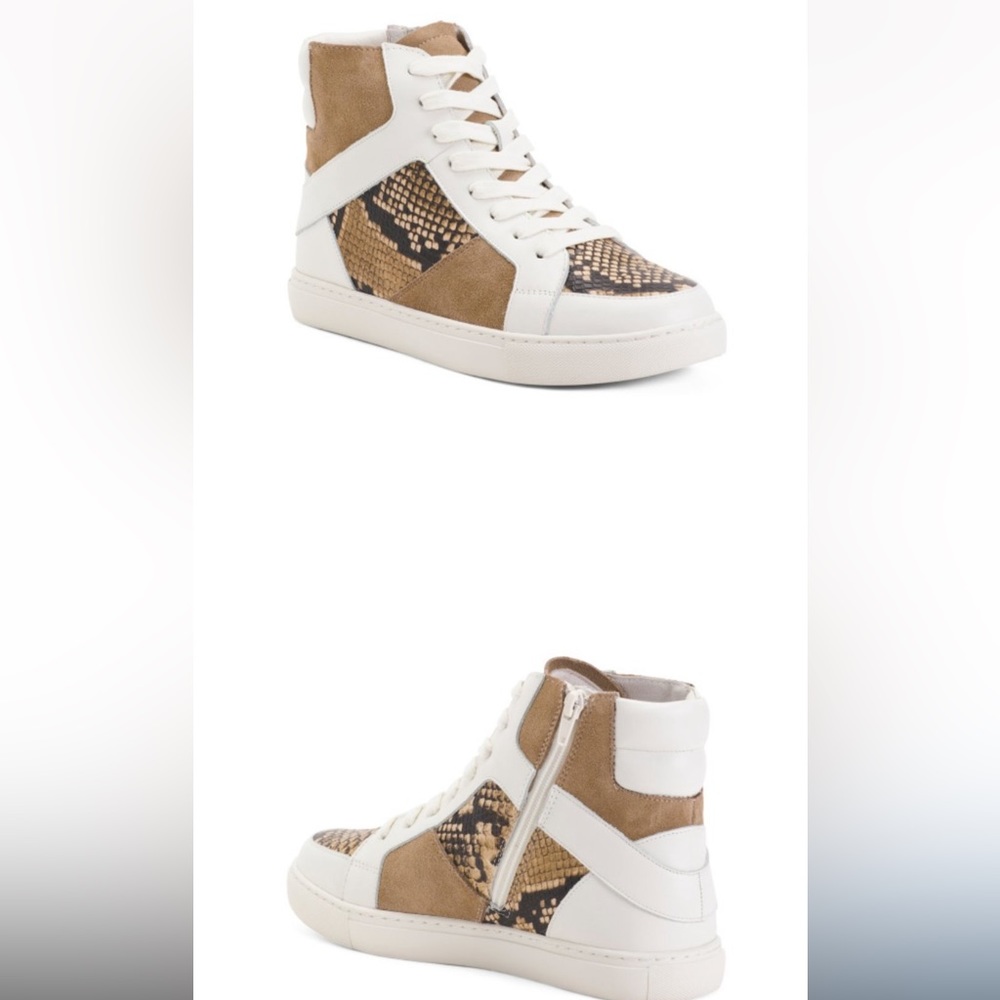 MATISSE White Leather Toss Up Sneakers